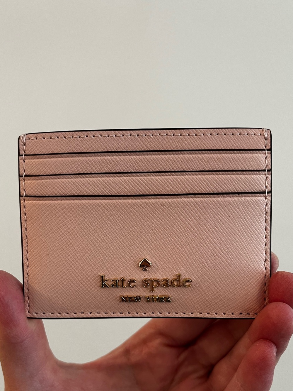 Kate Spade light pink card holder